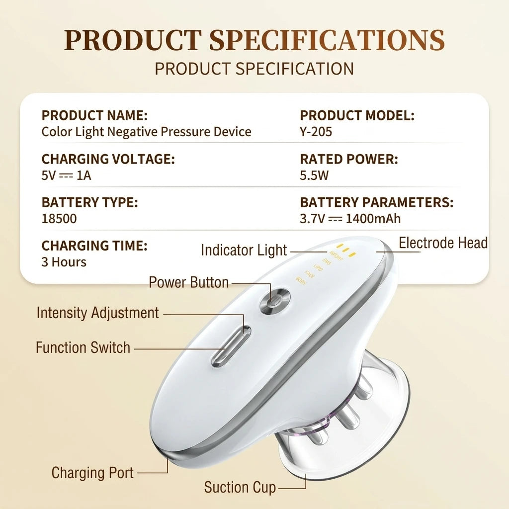 5-in-1 LED Microcurrent Body & Face Sculpting Massage Device