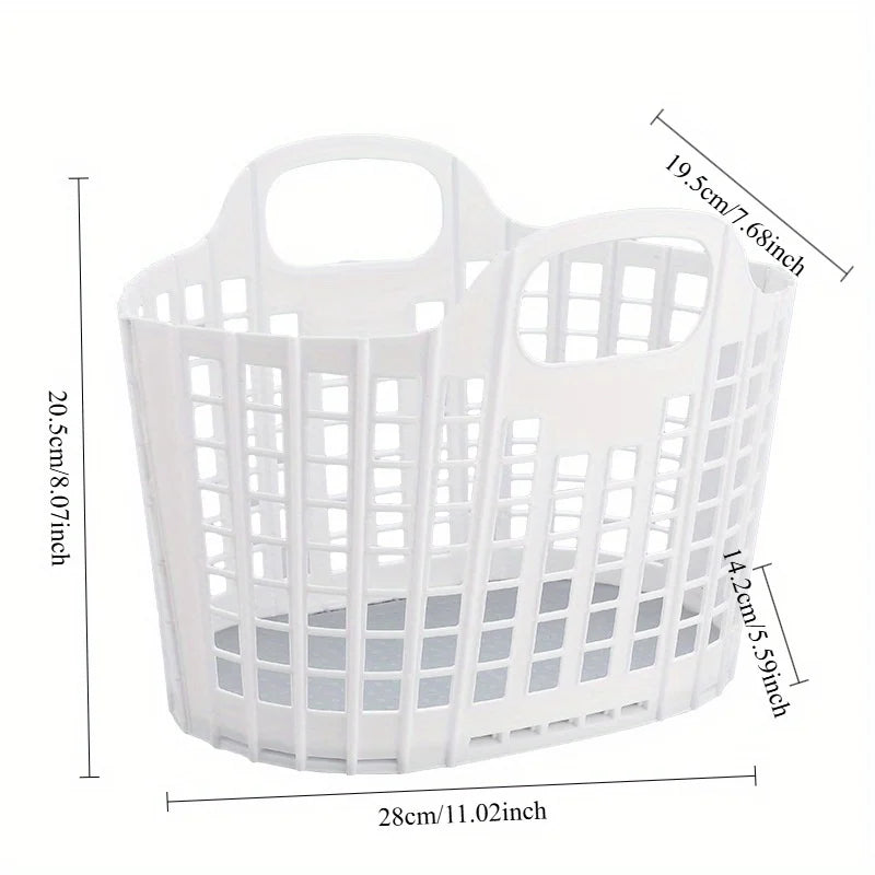 Foldable Portable Storage Basket for Laundry and Organizing - 6