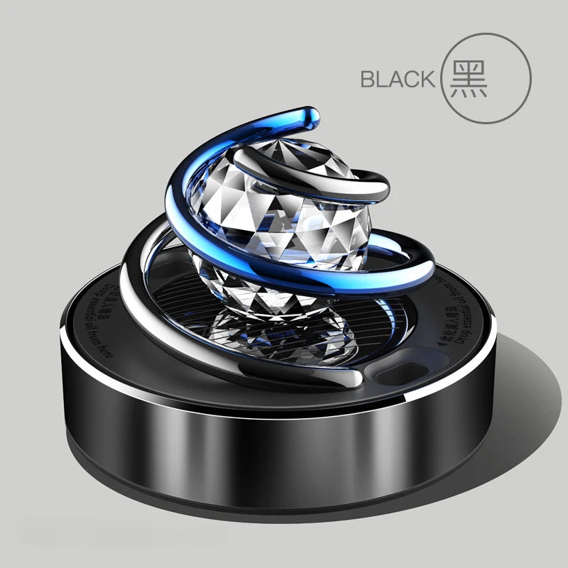 Solar Powered Rotating Car Air Freshener Diffuser - 19