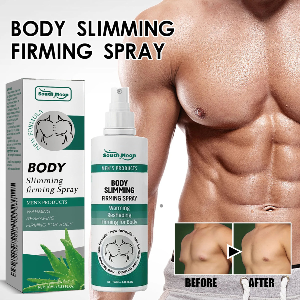 Gynecomastia Chest Tightening and Muscle Sculpting Spray