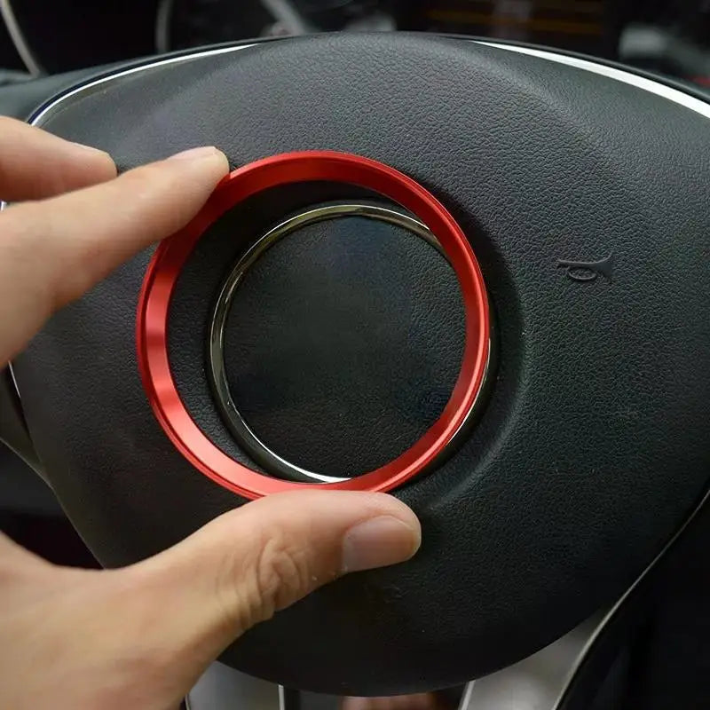 Steering Wheel Center Logo Trim Ring for Mercedes Benz