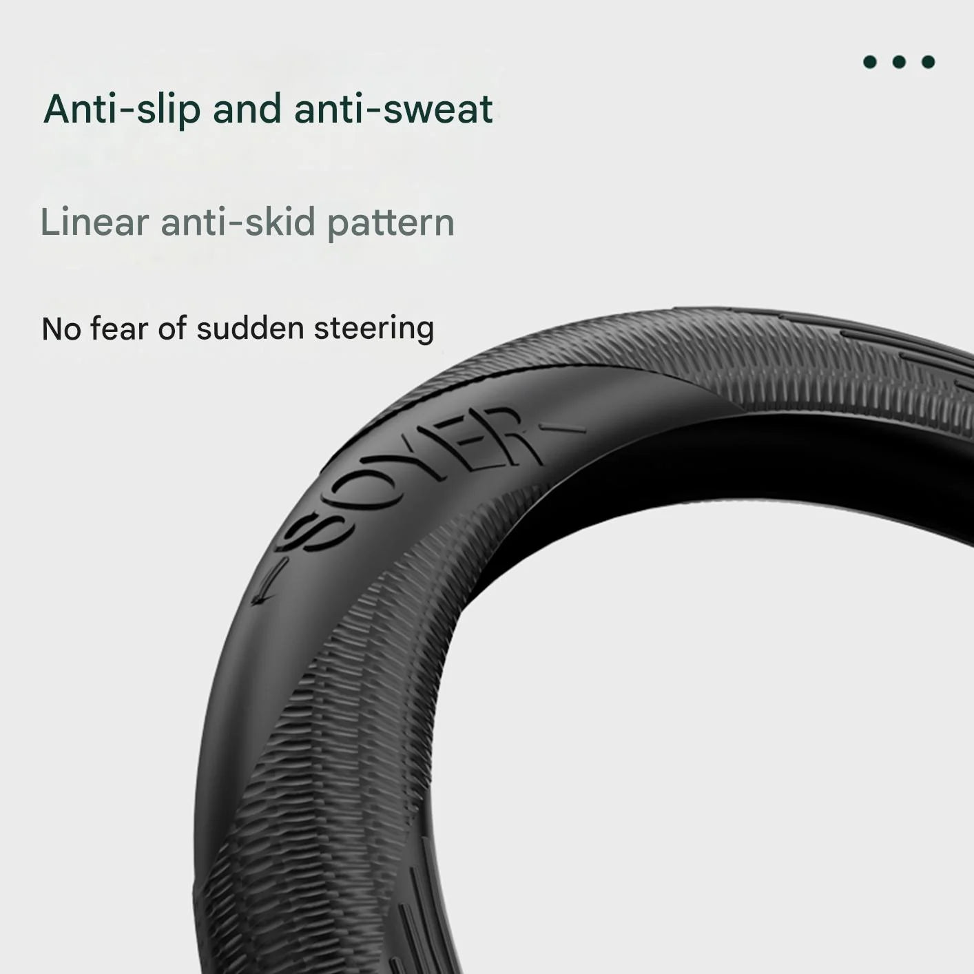 Universal Non-Slip Silicone Steering Wheel Cover - 2
