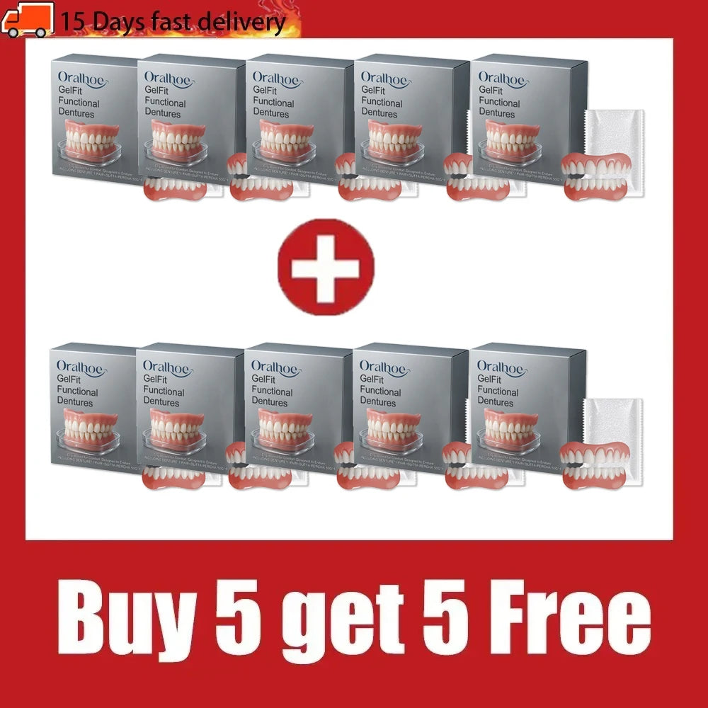 Comfortable Silicone Temporary Denture Set for Natural Smile - 10