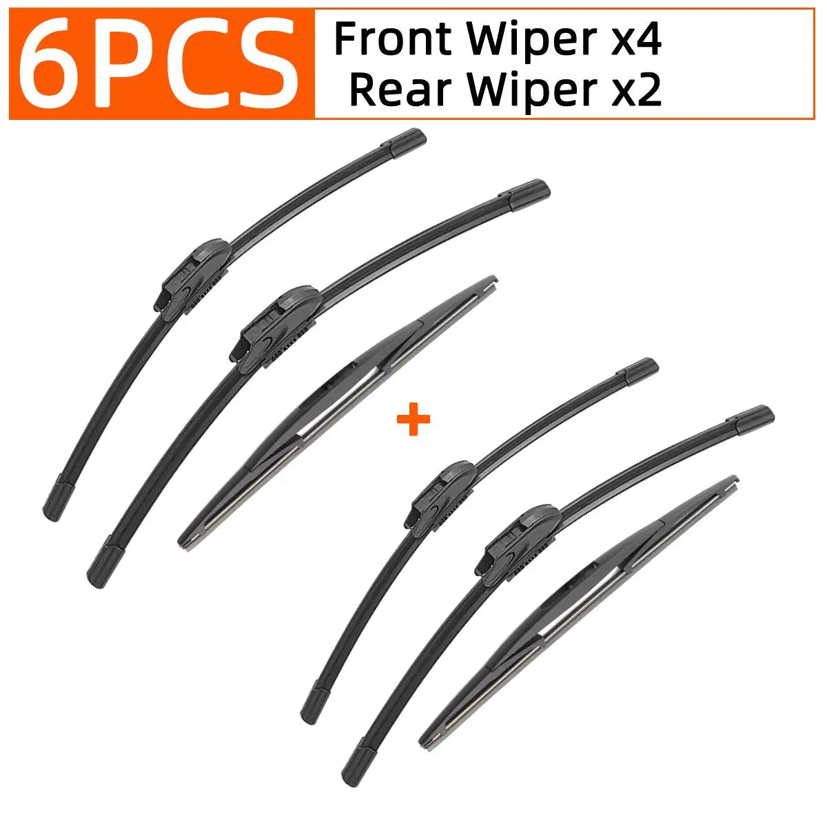 Front and Rear Windshield Wiper Blades for Honda Pilot 2016-2019 - 11