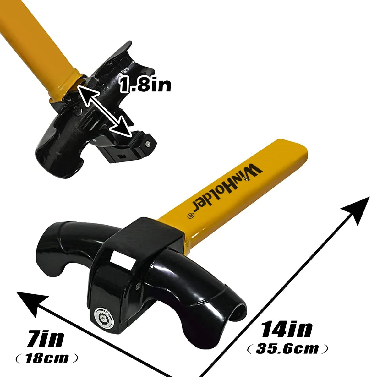 Heavy Duty Anti-Theft Rotary Steering Wheel Lock