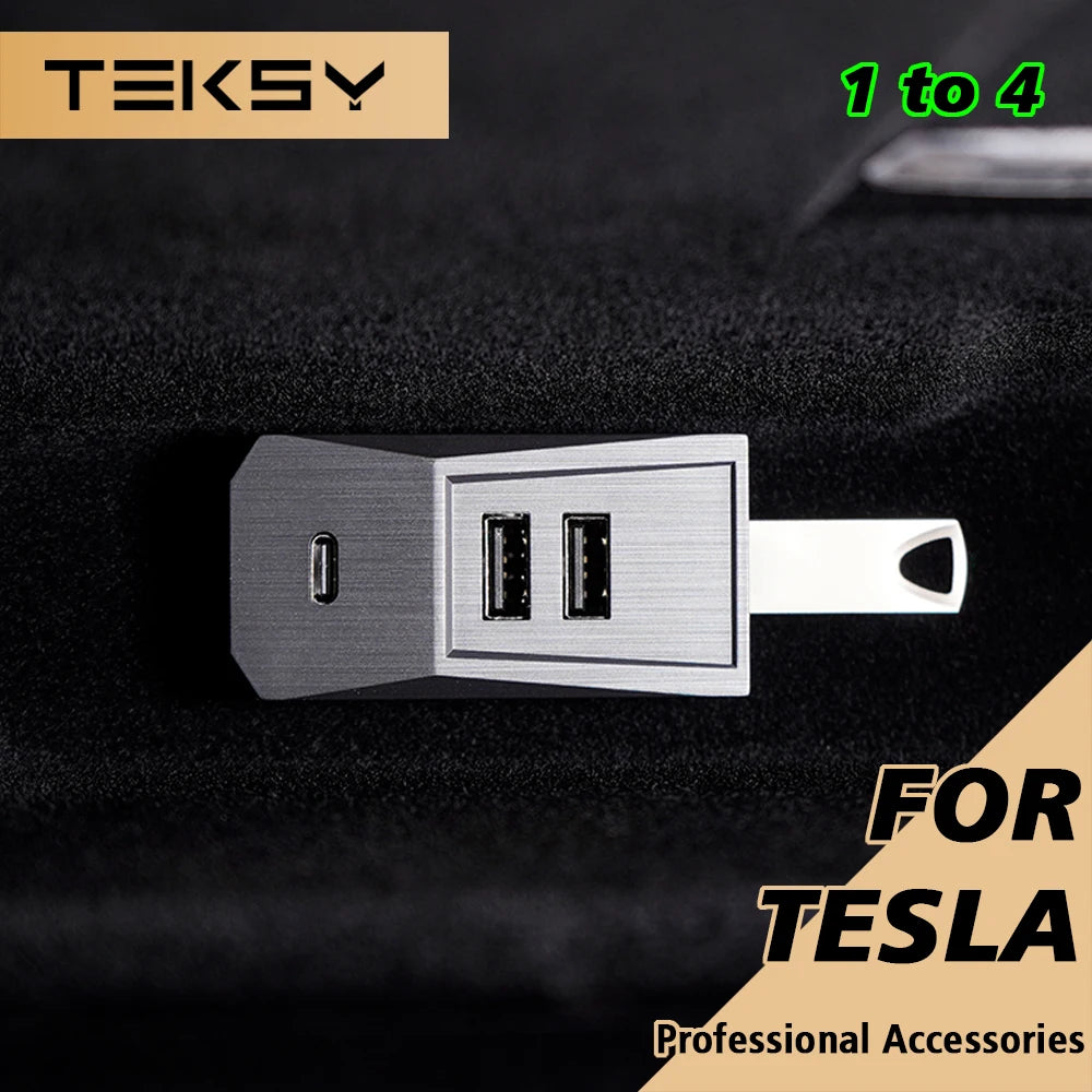 Glovebox USB Hub for Tesla Model 3 Highland and Model Y