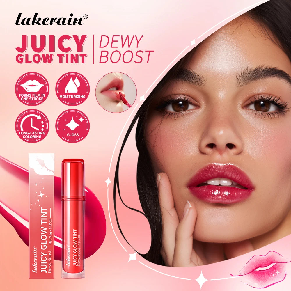 Mirror Shine Hydrating Lip Tint for Long-Lasting Plump Glow - 3