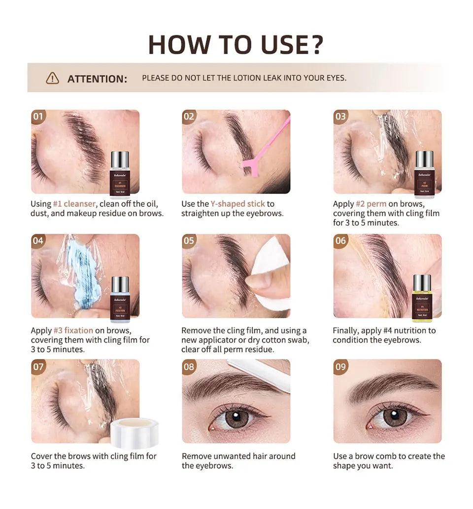 Professional Brow Lamination Lift Kit for Perfect Eyebrows