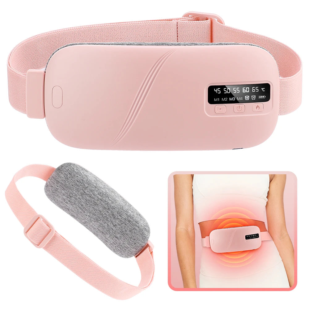 Cordless Menstrual Heating Pad with Vibration Massage - 1