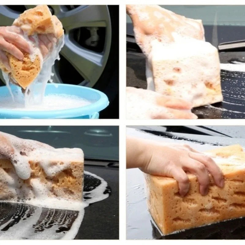 Large Honeycomb Car Wash Sponge Extra Absorbent Cleaning Brush Block
