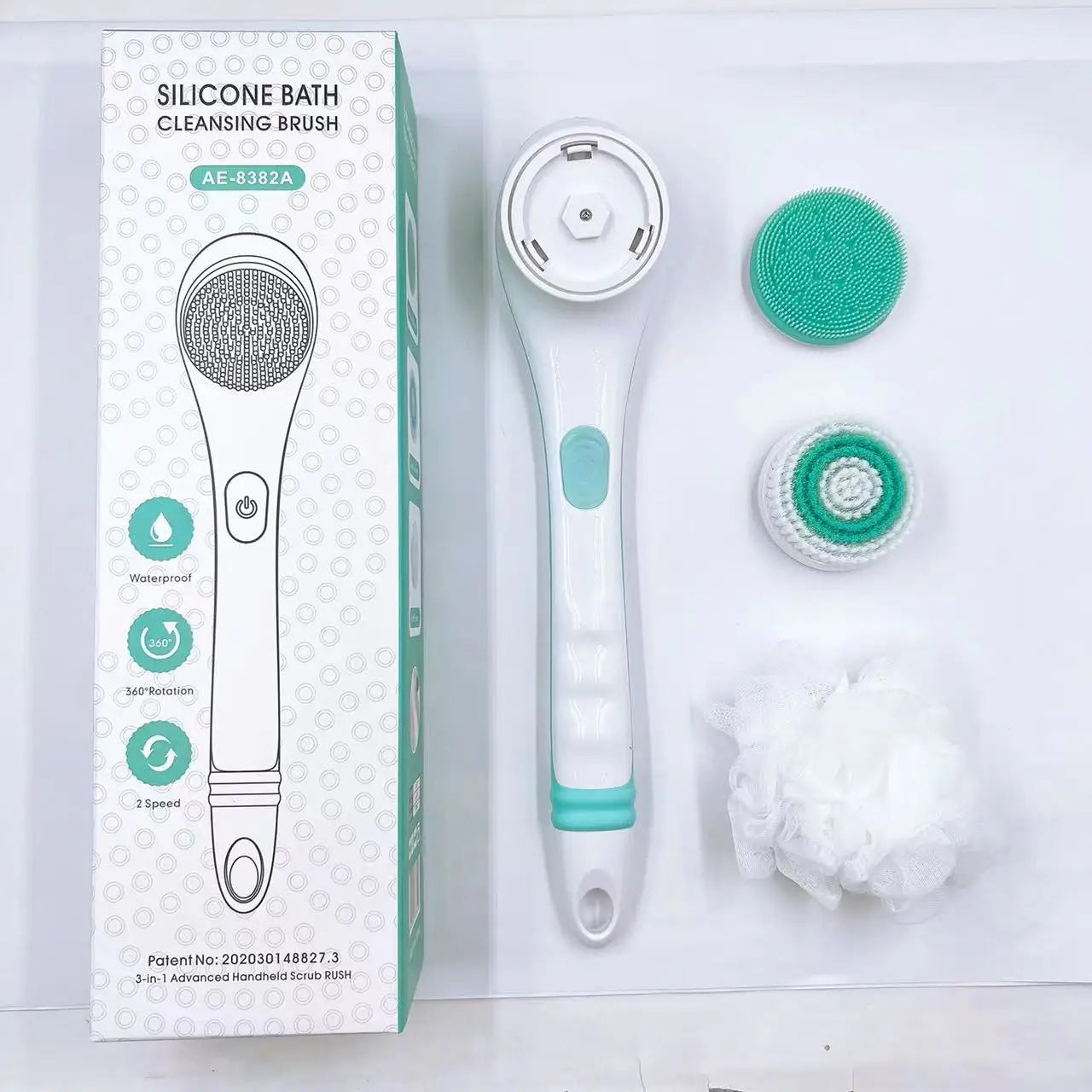 Electric Long Handle Body Scrubbing Brush for Deep Exfoliation - 9