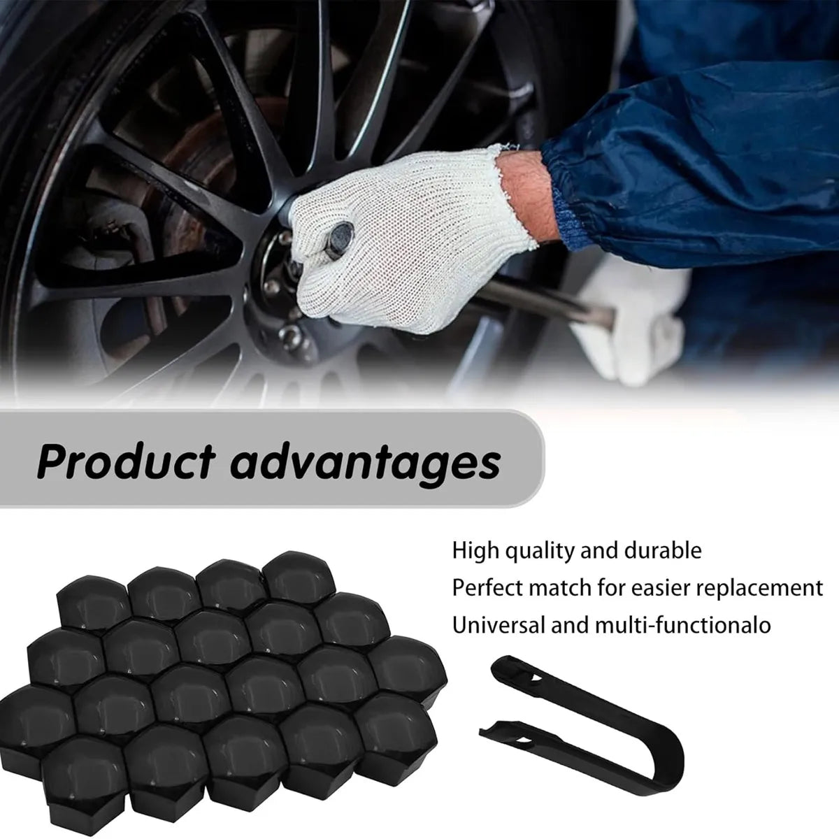 Protective Car Wheel Nut Covers for Bolt Rust Prevention