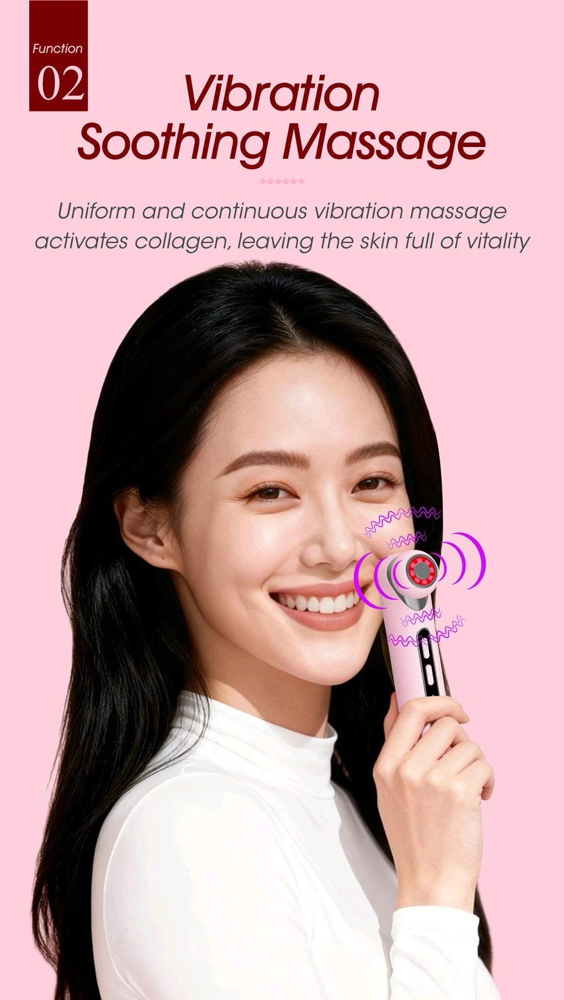 3-in-1 LED Photon Eye Facial Massager for Puffiness and Fine Lines