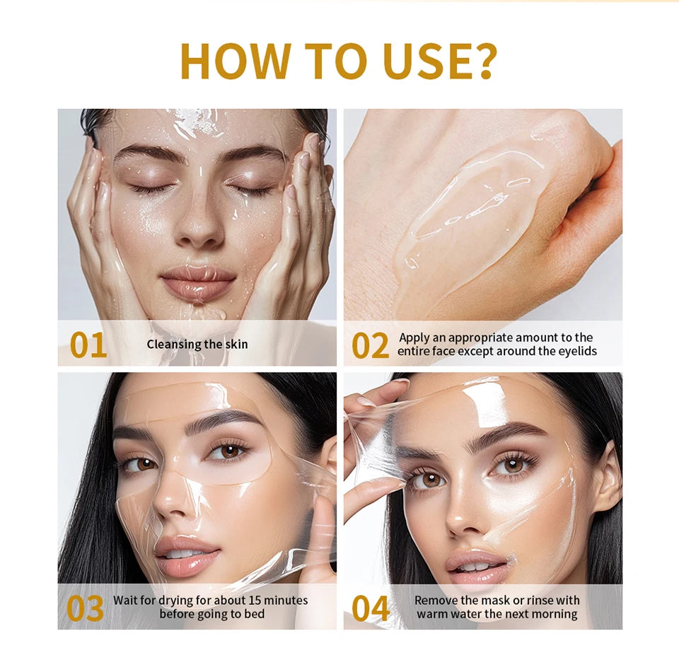 Collagen Night Wrapping Peel-Off Face Mask for Skin Firming - 28