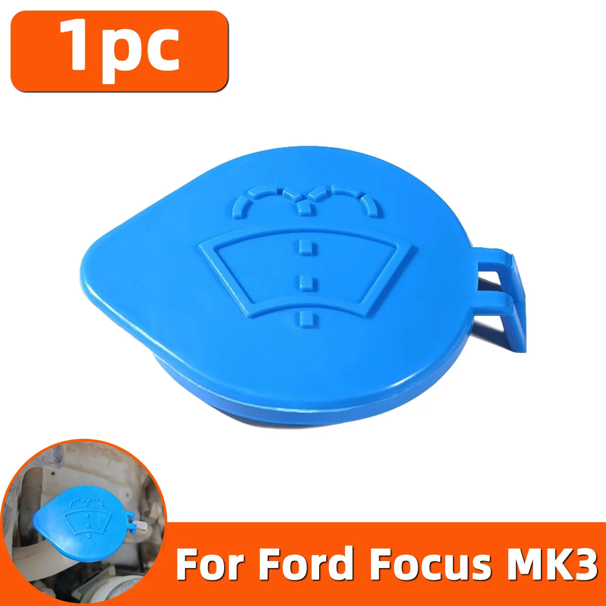 Windshield Wiper Washer Fluid Reservoir Cap for Ford Focus MK3 - 8