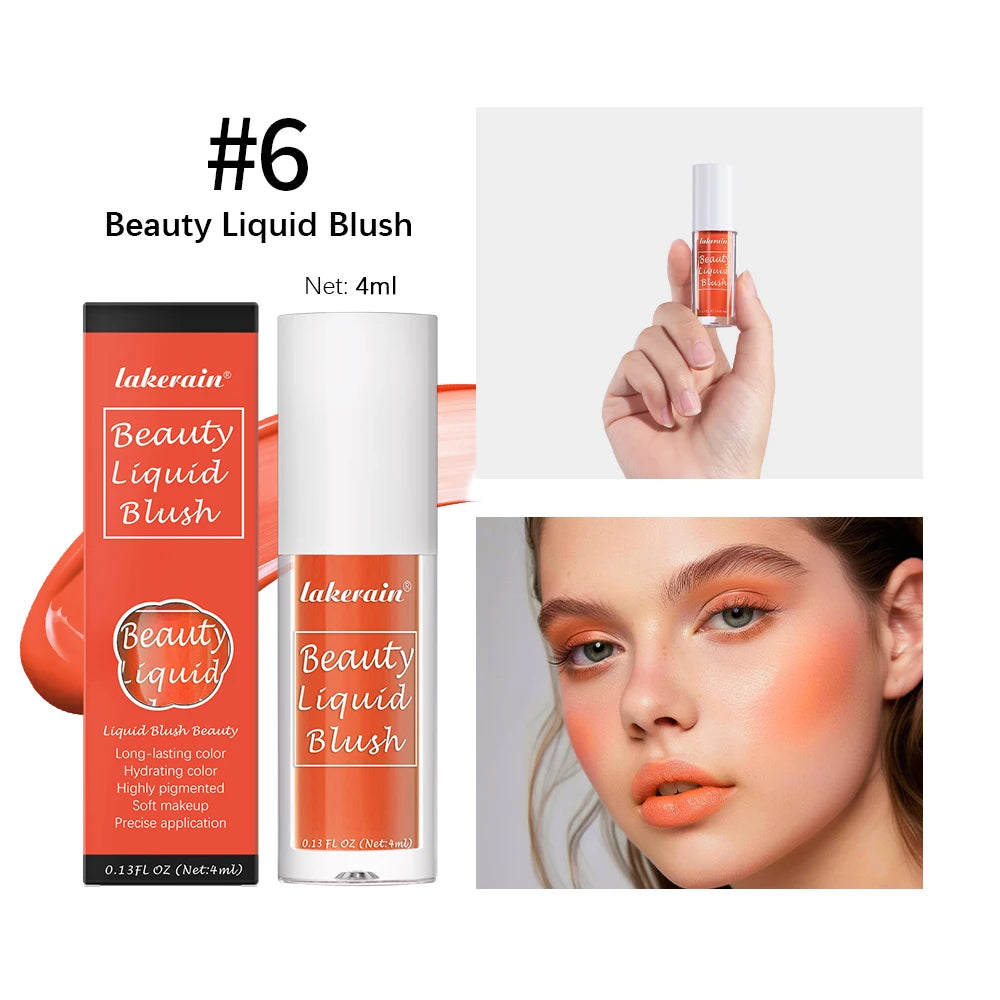 Long-Lasting Waterproof Liquid Face Blush