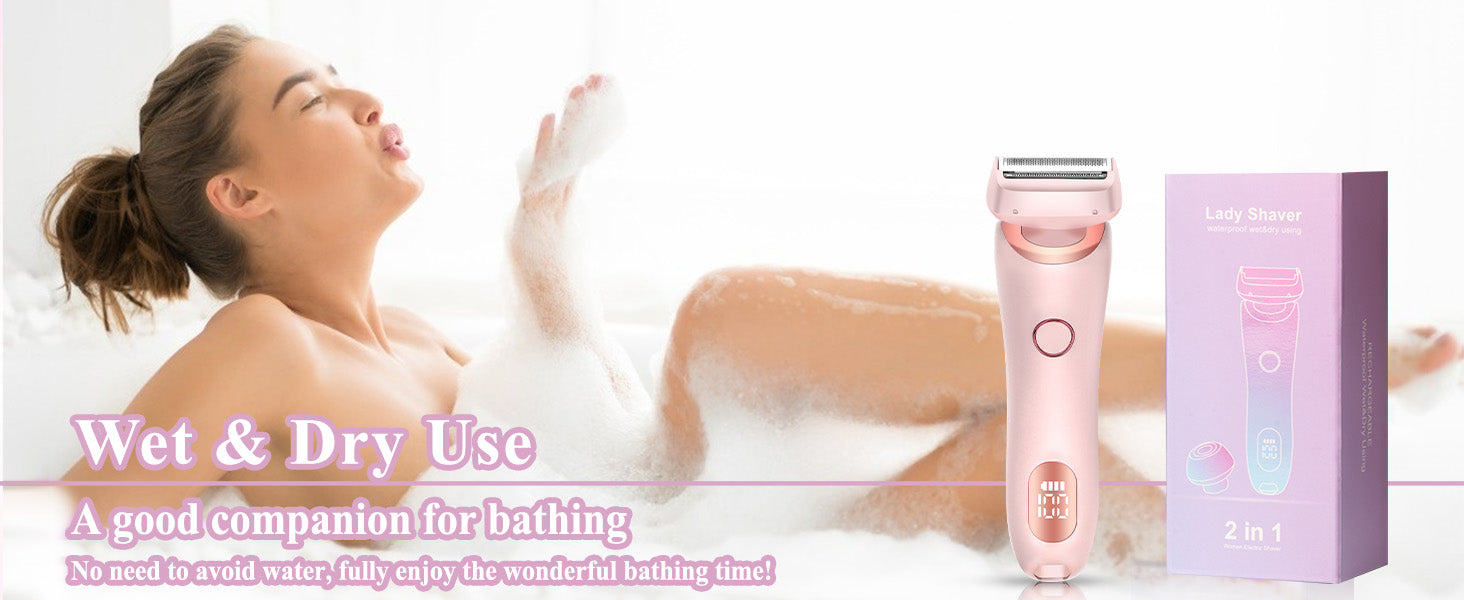 2-in-1 Painless Electric Shaver for Women - 11